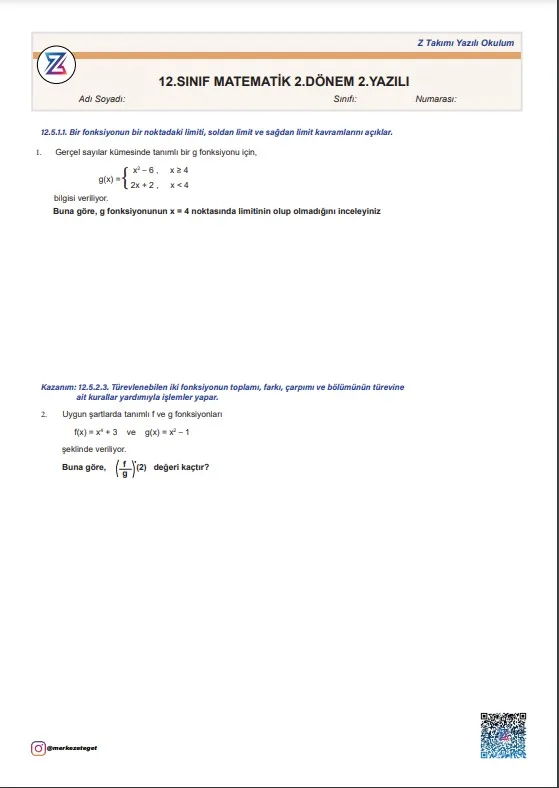 12.sınıf-matematik-yazılı-soruları