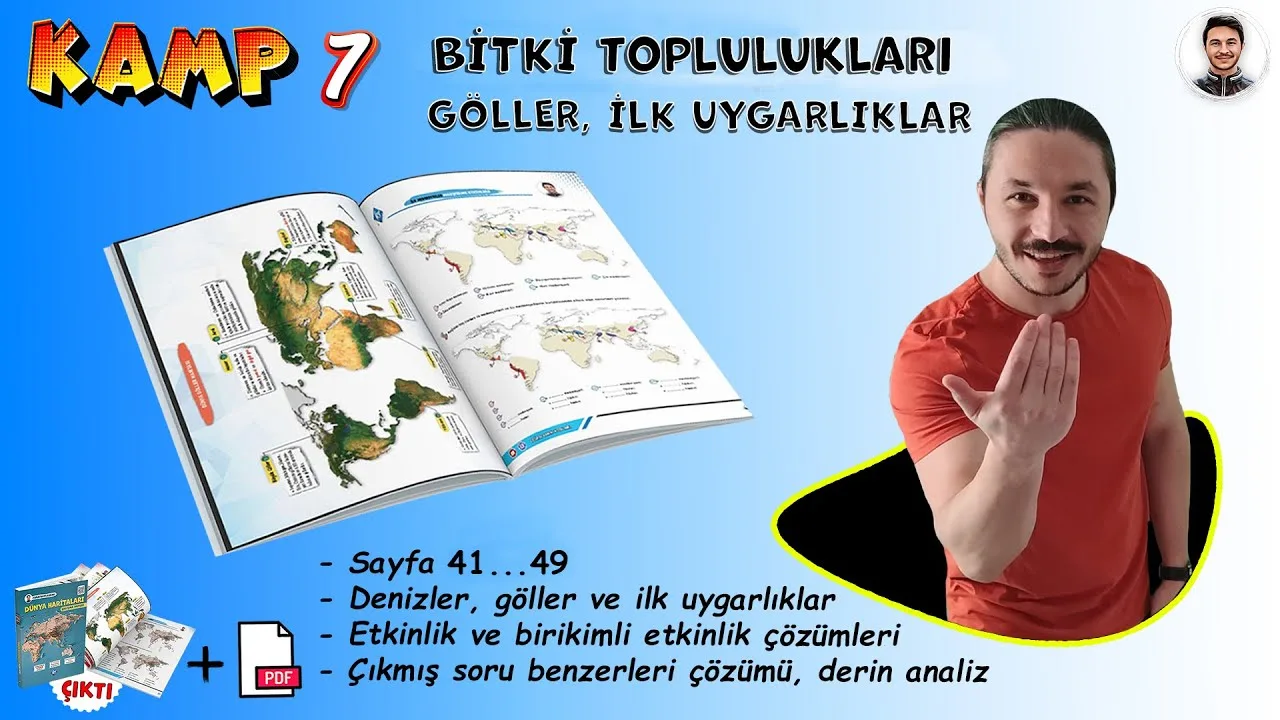 Coğrafyanın Kodları - Dünya Göller, İlk Uygarlıklar, Bitkiler Harita Bilgisi Çalışması - PDF'yi indirmek için tıklayın! COĞRAFYA DÜNYA GÖLLER, İLK UY...