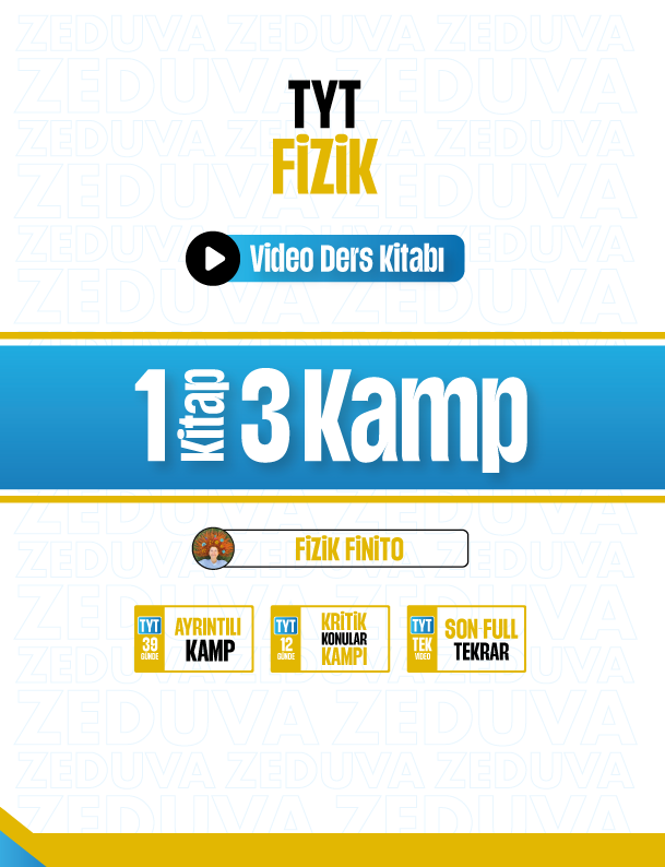 Fizikfinito TYT Fizik 1 Kitap 3 Kamp Video Ders Kitabı