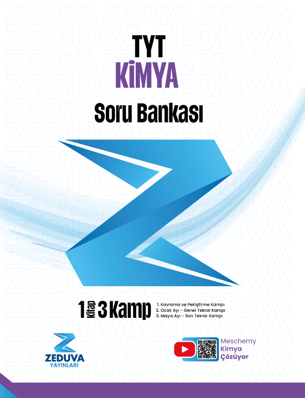 Zeduva Yayınları - TYT Kimya Soru Bankası - Meschemy Kimya