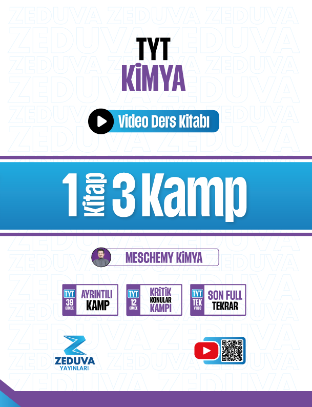 Meschemy Kimya TYT Kimya 1 Kitap 3 Kamp Video Ders Kitabı