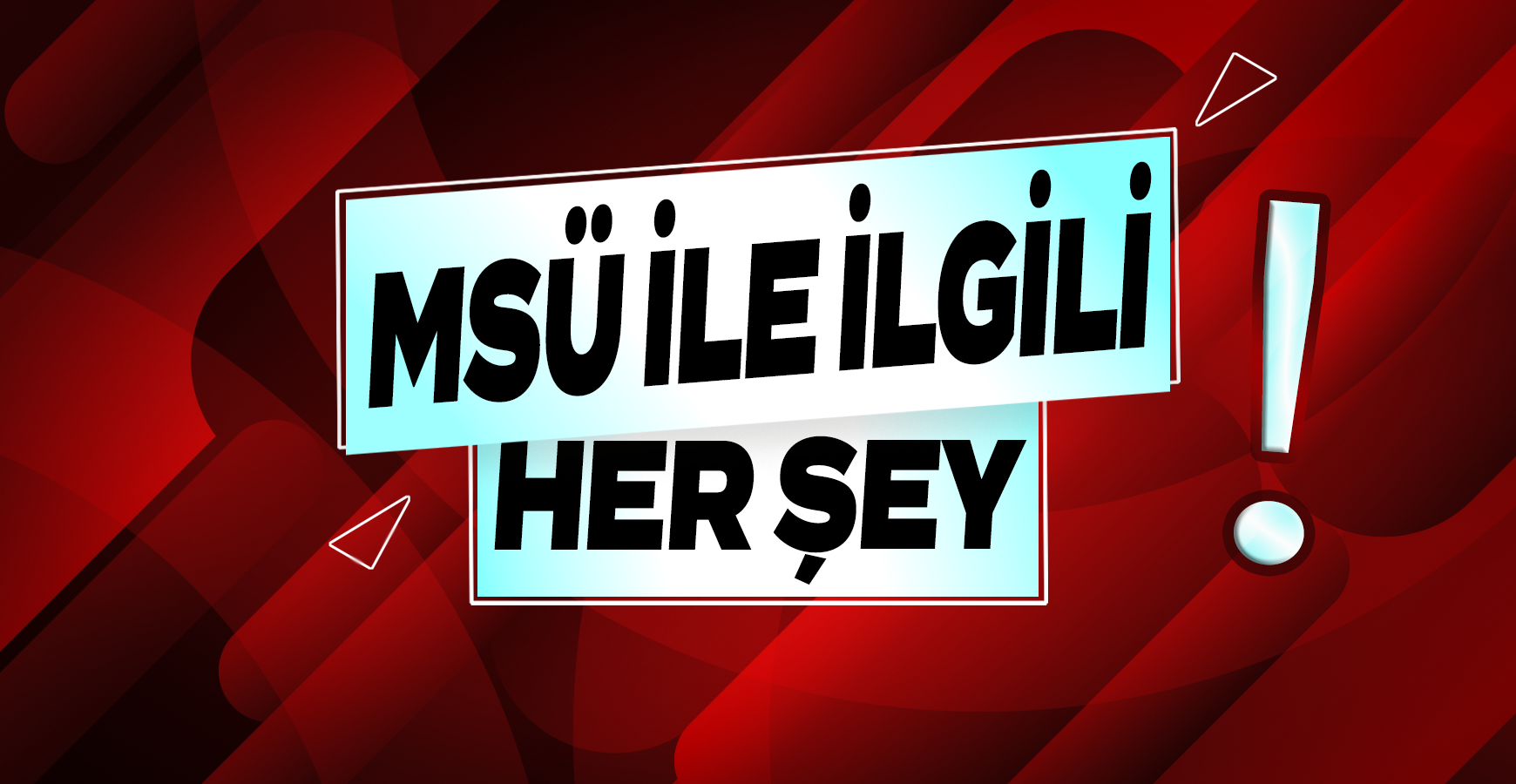 MSÜ İLE İLGİLİ HER ŞEY - Her sene “MSÜ nedir?”, “MSÜ ne zaman?”, “Kimler MSÜ’ye gireb...