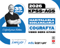 Coğrafyanın Kodları 2026 KPSS - AGS 35 Günde Haritalarla Kodlamalarla Coğrafya Video Ders Kitabı