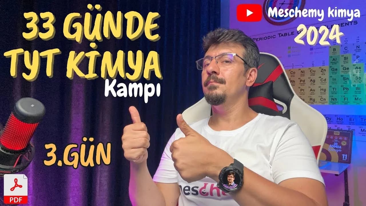Meschemy Kimya – Kimya Bilimi 3 Konu Anlatımı PDF
