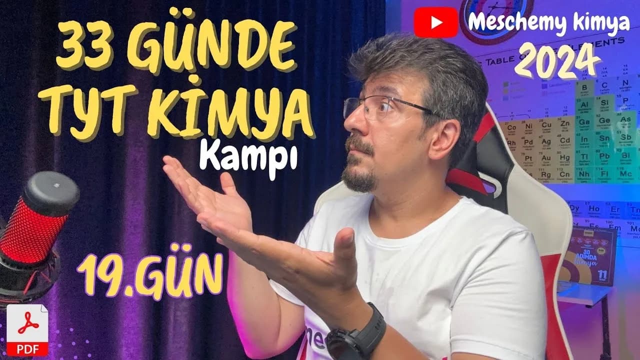 Meschemy Kimya – Kimya Kanunları ve Kimyasal Hesaplamalar 2 Konu Anlatımı PDF