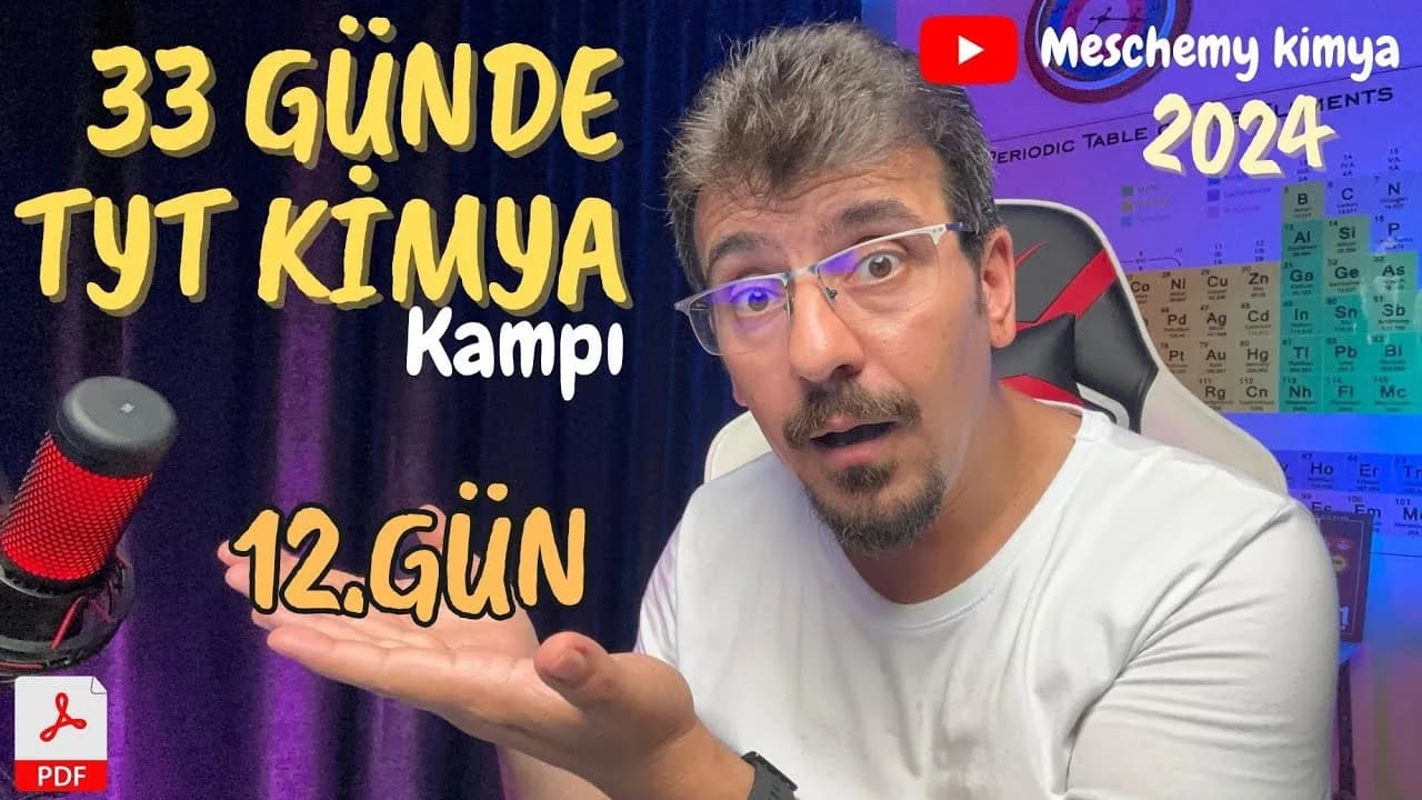 Meschemy Kimya – Kimyasal Türler Arası Etkileşimler 5 Konu Anlatımı PDF
