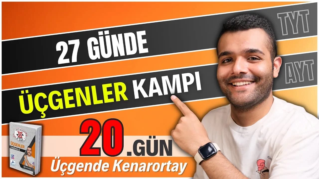 Merkeze Teğet Geometri TYT-AYT Geometri Üçgende Kenarortay Soru Çözüm