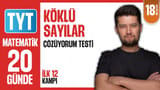 18.Gün: Köklü Sayılar Çözüyorum Testi video önizlemesi