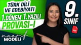 Türk Dili ve Edebiyatı 9.Sınıf 1. Dönem 1.Yazılı Provası video önizlemesi