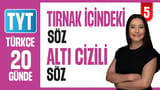 Altı Çizili Söz Tırnak İçindeki Söz video önizlemesi