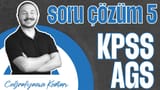 5. Gün: Türkiye'de Dış kuvvetler buzul ve karstik aşınım şekilleri Soru çözümü video önizlemesi