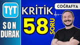 Çözmeden YKS’ye girme | 58 kritik soruda Tyt coğrafya SON DURAK video önizlemesi