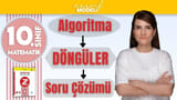 Döngü İçeren Algoritmik İşlemler Soru Çözümü video önizlemesi