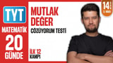 14.Gün: Mutlak Değer Çözüyorum Testi video önizlemesi