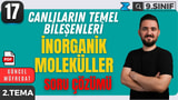 İnorganik Bileşikler Soru Çözümü video önizlemesi