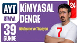 39 Günde AYT Kimya Kampı | Kimyasal Denge-7 | 24.GÜN | Zeduva video önizlemesi