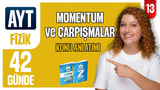 Momentum Korunumu ve Çarpışmalar - Hareket ve Kuvvet | 42 günde AYT Fizik 13.gün video önizlemesi