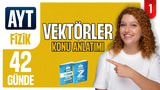 Vektörler | Vektörlerin Genel Özellikleri ve Vektörlerin Bileşkesi | 42 günde AYT Fizik 1.gün video önizlemesi