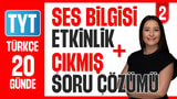 Ses Bilgisi -Etkinlik - TYT - MSÜ - KPSS - video önizlemesi