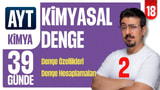 39 Günde AYT Kimya Kampı | Kimyasal Denge -1 | 18.GÜN | Zeduva video önizlemesi