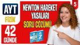 Newton Hareket Yasaları Soru Çözümü - Hareket ve Kuvvet | 42 günde AYT Fizik 5.gün video önizlemesi