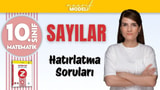 Sayılar - Temaya Giriş Soru Çözümü video önizlemesi
