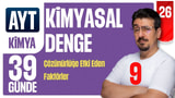 39 Günde AYT Kimya Kampı | Kimyasal Denge -9 | 26.GÜN | Zeduva video önizlemesi