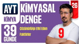 39 Günde AYT Kimya Kampı | Kimyasal Denge -9 | 26.GÜN | Zeduva video önizlemesi