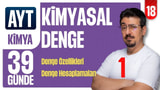 39 Günde AYT Kimya Kampı | Kimyasal Denge -1 | 18.GÜN | Zeduva video önizlemesi