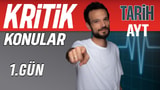1.Gün: AYT Tarih Kritik Konular video önizlemesi