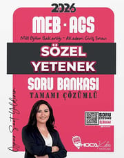 Öznur Saat Yıldırım MEB-AGS Sözel Yetenek Soru Bankası kitap kapağı