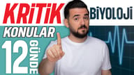 12 Günde TYT Biyoloji Kritik Konular Kampı