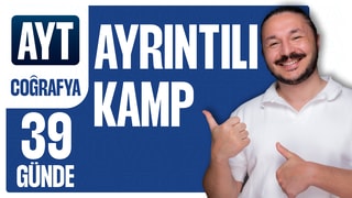 39 Günde AYT Coğrafya Ayrıntılı Kampı