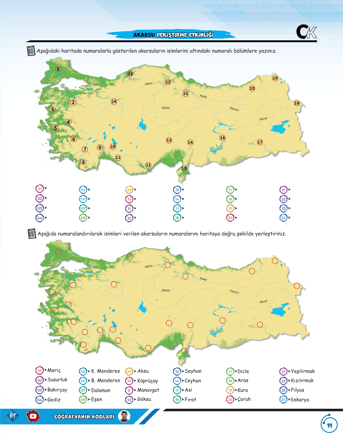 Coğrafyanın Kodları Türkiye Haritaları Çalışma Defteri - Görsel 5