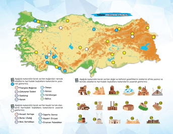 Coğrafyanın Kodları Türkiye Haritaları Çalışma Defteri - Görsel 3
