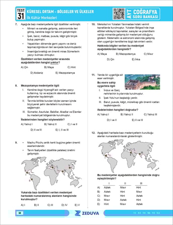 Ayt Coğrafya Soru Bankası Coğrafyanın Kodları - Görsel 5