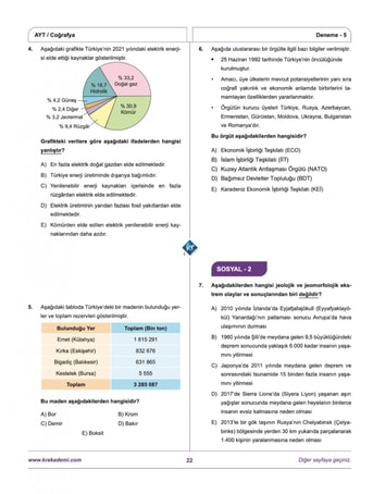 Coğrafyanın Kodları AYT 20 Deneme - Görsel 5