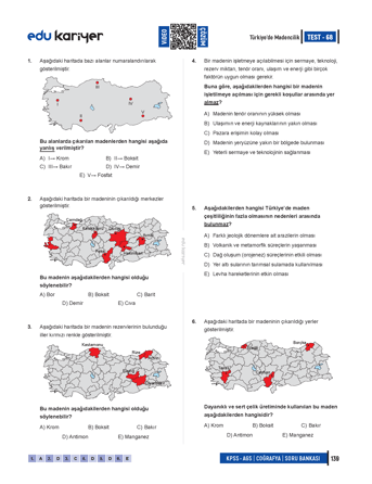 Coğrafyanın Kodları 2026 KPSS-AGS Coğrafya Video Çözümlü Soru Bankası - Görsel 4