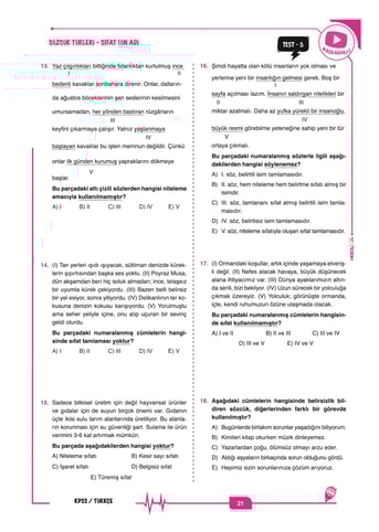Öznur Saat Yıldırım KPSS Soyut Paragraf Soru Bankası - Görsel 3
