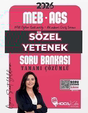Öznur Saat Yıldırım MEB-AGS Sözel Yetenek Soru Bankası - Görsel 1