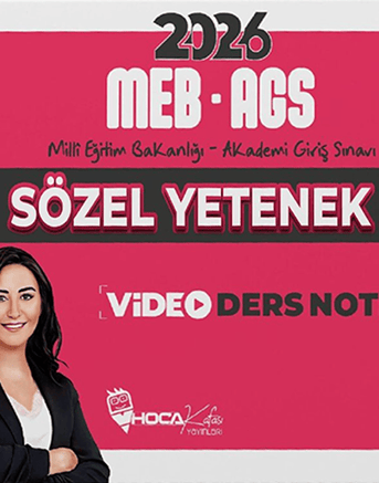 Öznur Saat Yıldırım MEB-AGS Sözel Yetenek Video Ders Notları - Görsel 1