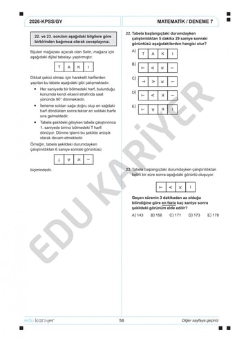 Mert Hoca 2026 KPSS Matematik 10'lu Branş Deneme - Görsel 2