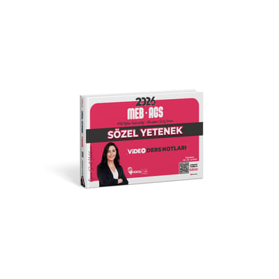 Öznur Saat Yıldırım MEB - AGS Sözel Yetenek Video Ders Notları - Görsel 2