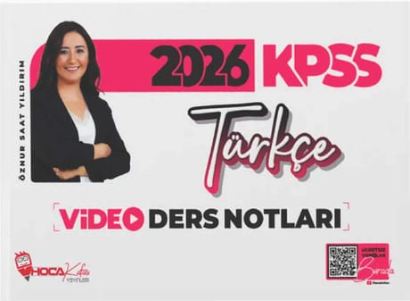 Öznur Saat Yıldırım KPSS Türkçe Video Ders Notları kitap kapağı