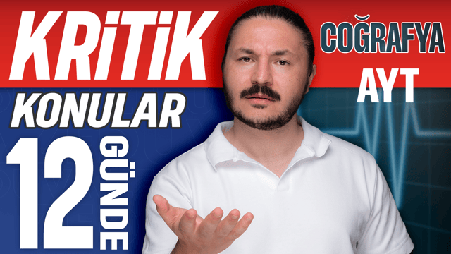 AYT Coğrafya Kritik Konular Kampı eğitim seti kapak görseli